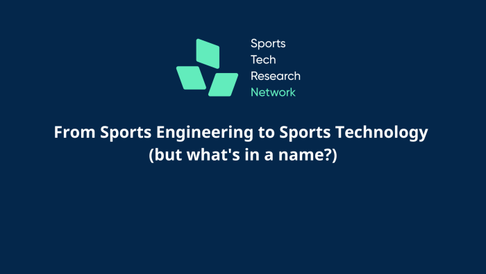 From Sports Engineering to Sports Technology